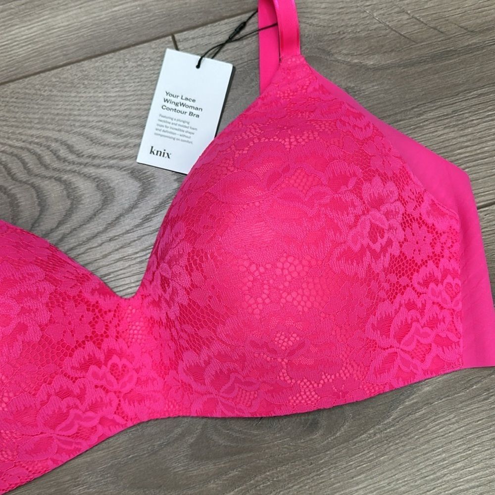 Knix Pink Lace Bra - Picture 3 of 13